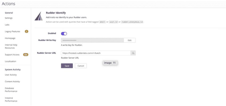 Configuring the Rudder Write Key and Rudder Server URL