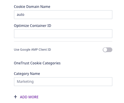 Google Analytics dashboard settings